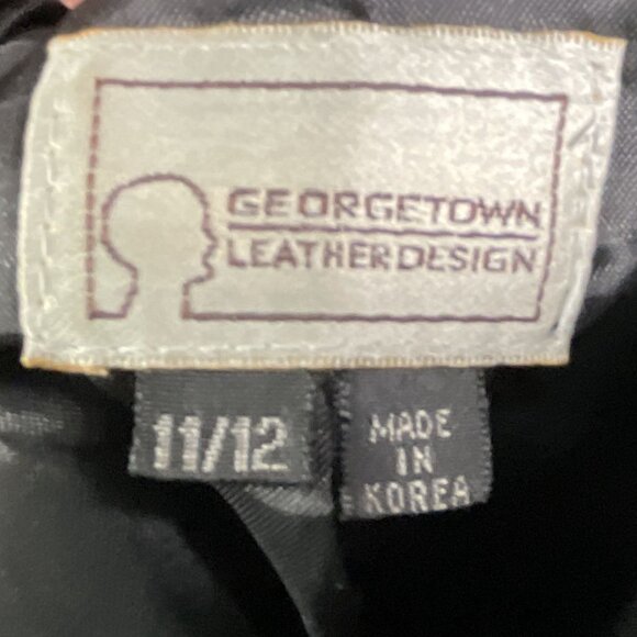 Georgetown Leather Design Black Genuine Leather Skirt, size 11/12 (see msrmnts) - Picture 6 of 9
